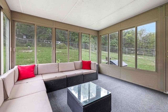 sunroom / solarium with plenty of natural light