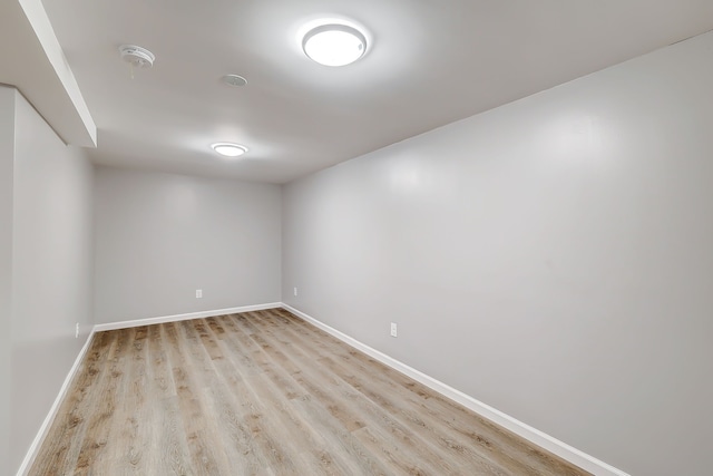 empty room featuring light hardwood / wood-style flooring