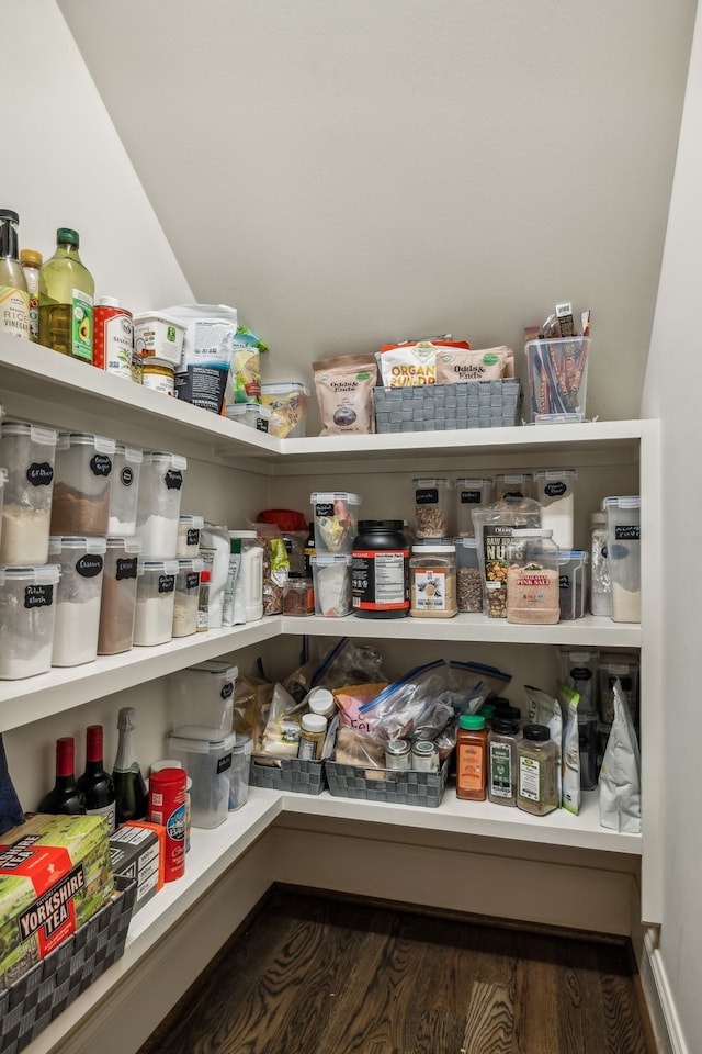 view of pantry