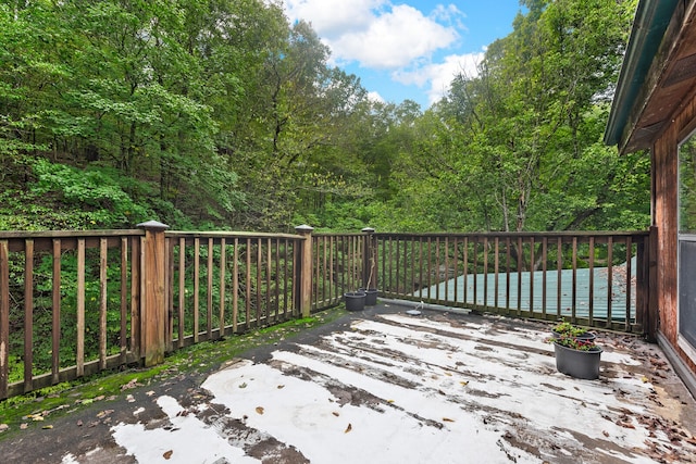 view of wooden terrace