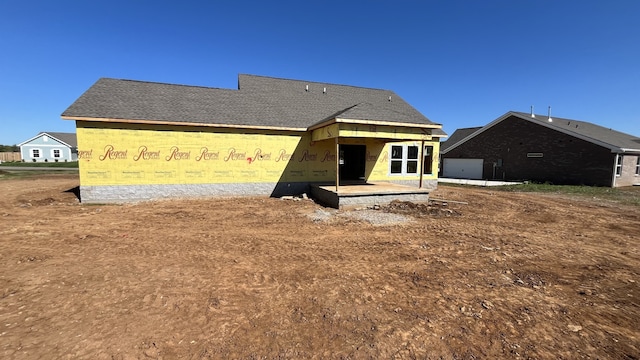 view of rear view of property