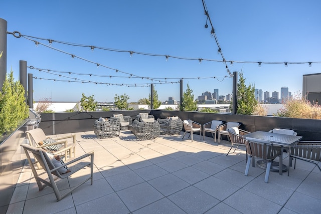 view of patio featuring outdoor lounge area