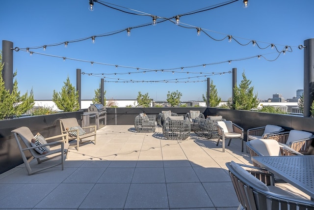 view of patio / terrace featuring a grill