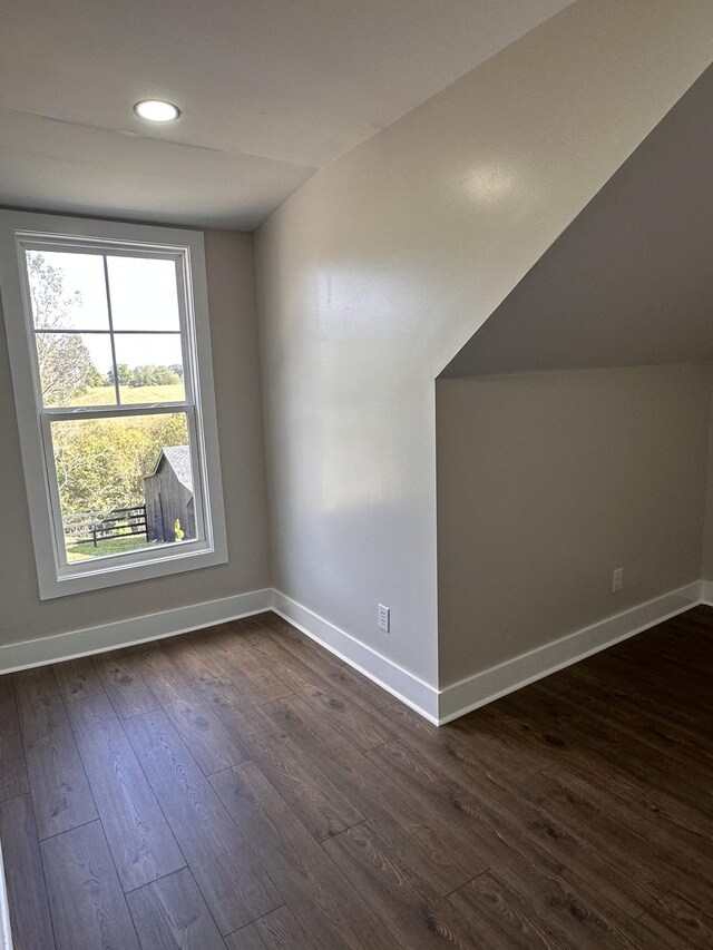 292 Quebeck Rd, Quebeck, TN 38579 - bonus room with baseboards, recessed lighting, and dark wood-style flooring