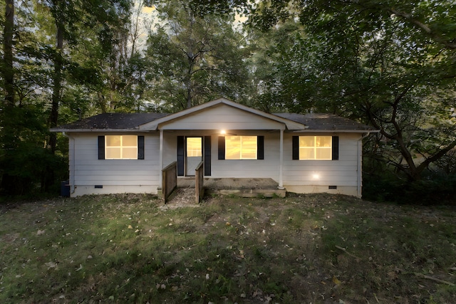 view of ranch-style home