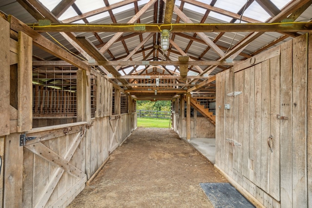 view of horse barn