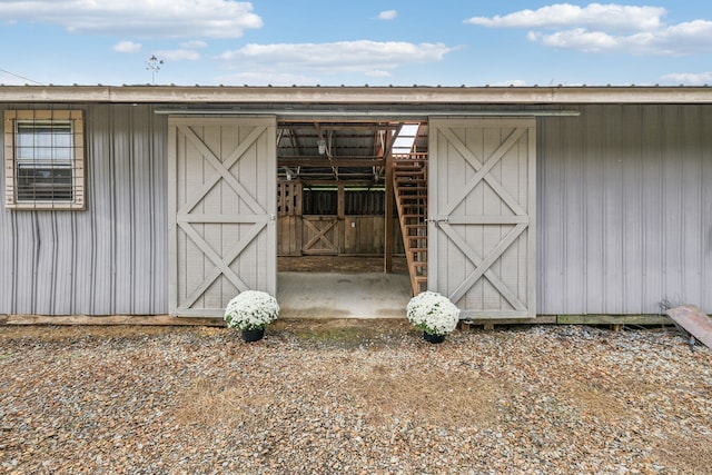 view of outdoor structure