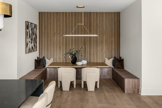 dining room featuring light wood-type flooring