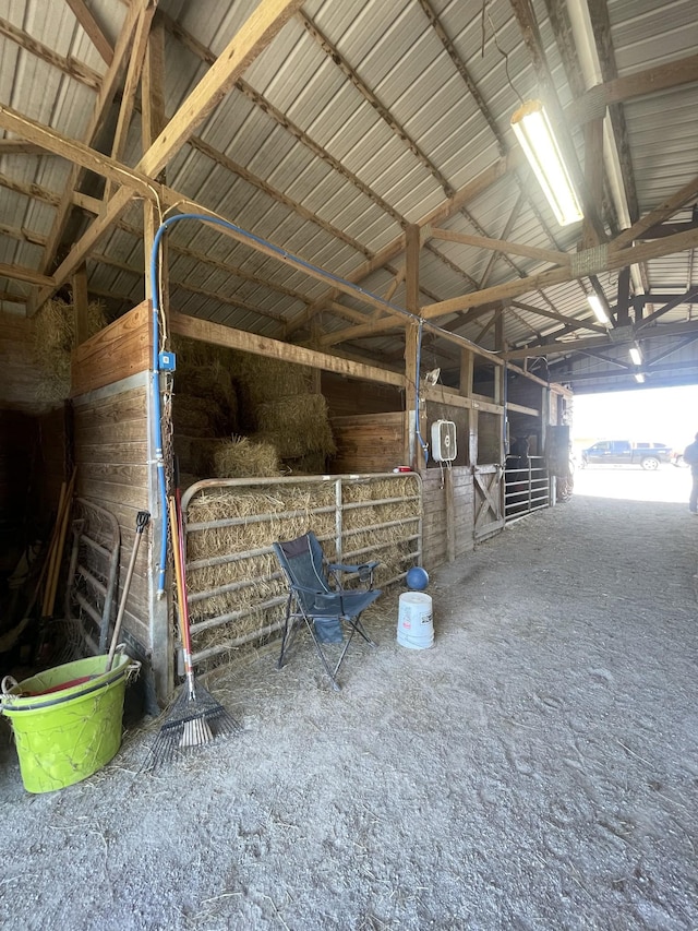 view of stable