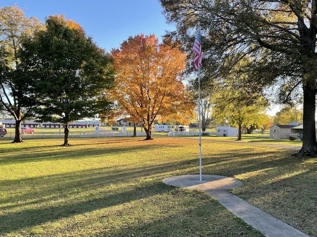 surrounding community featuring a yard