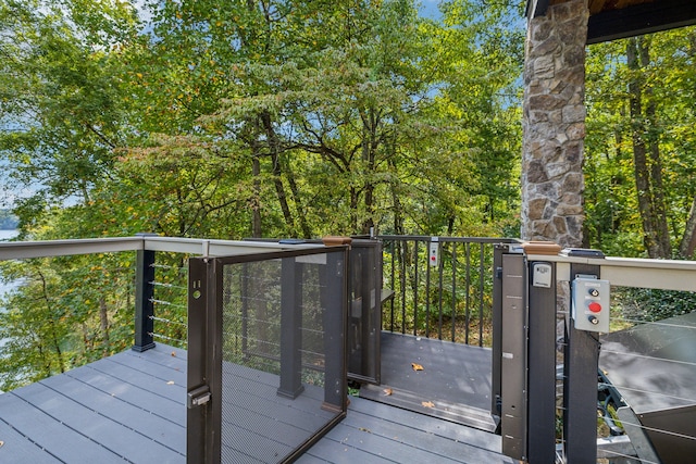 view of wooden terrace