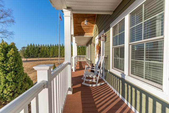 balcony with a porch