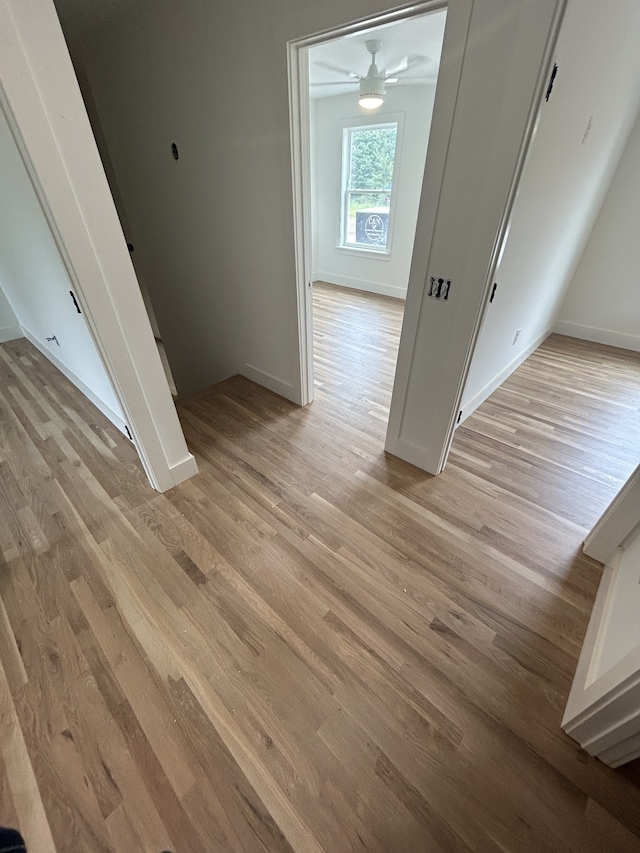 interior space featuring light wood-type flooring