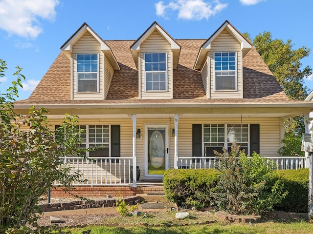 view of front of house with covered porch