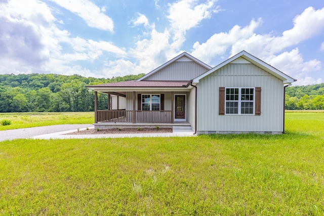 10890 Minor Hill Hwy, Goodspring, TN 38460 - view of front of property featuring a porch and a front lawn