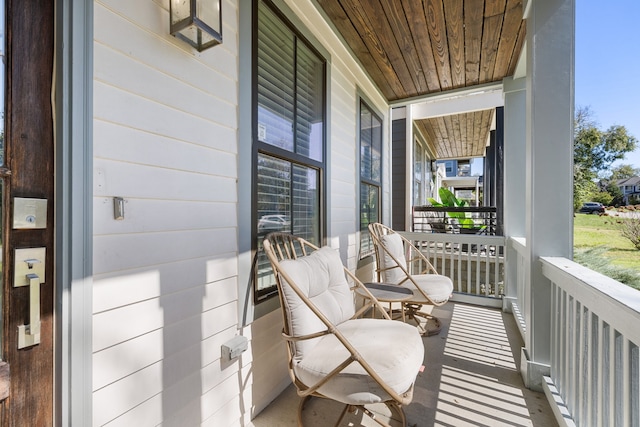 balcony with a porch