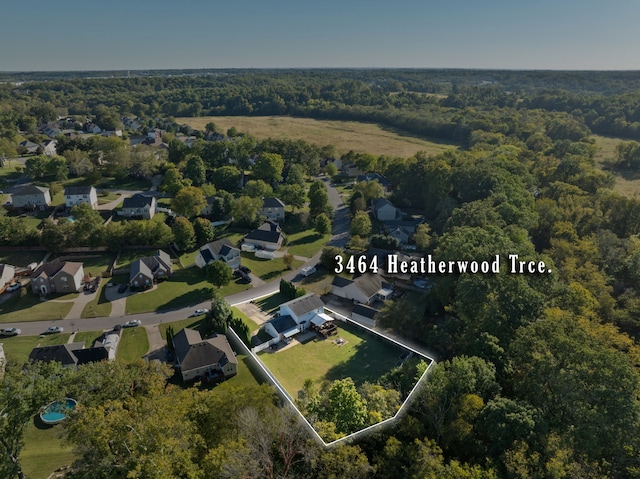 birds eye view of property