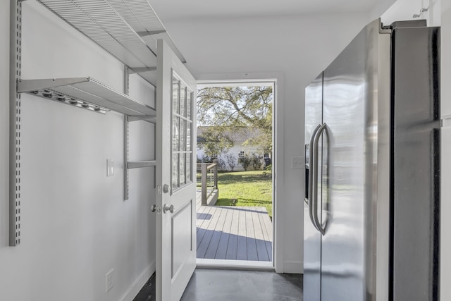 view of doorway to outside