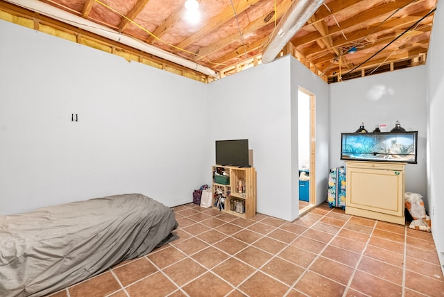 view of tiled bedroom