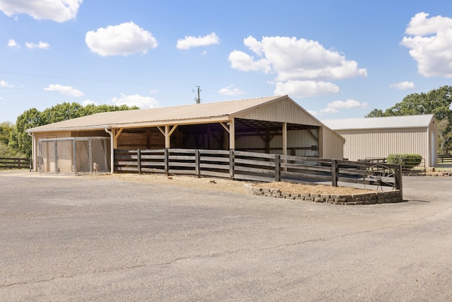 view of horse barn