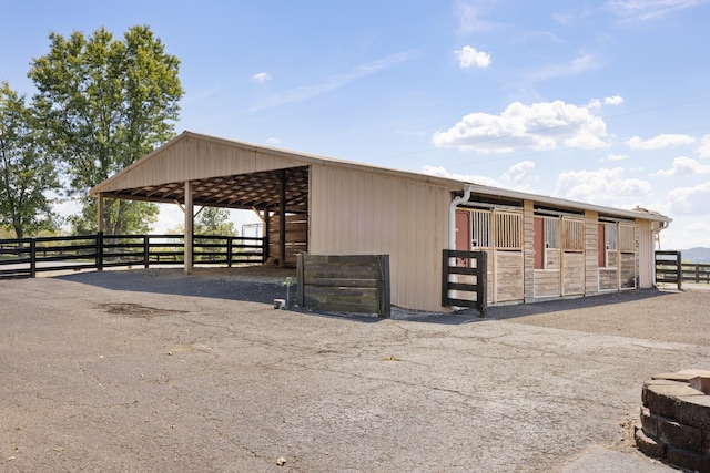 view of stable