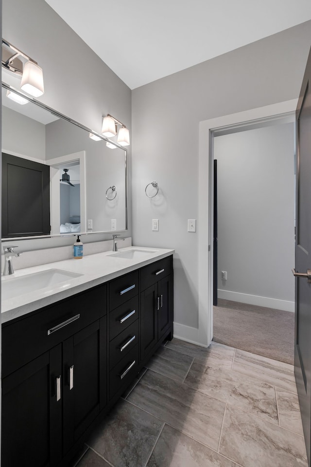 bathroom with vanity