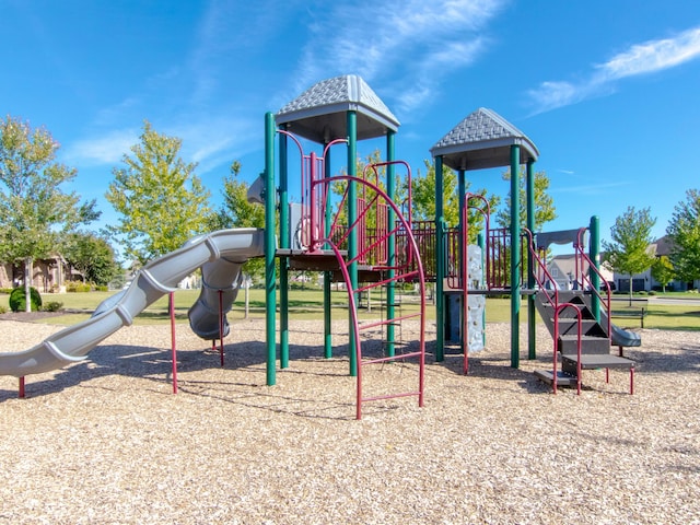 view of jungle gym