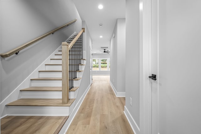 interior space with light wood-type flooring