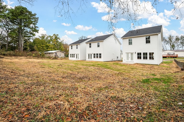 view of rear view of property