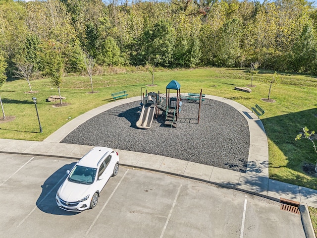 view of patio / terrace featuring a playground