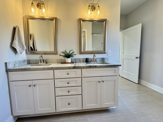 bathroom with vanity