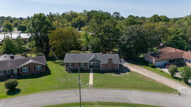 birds eye view of property