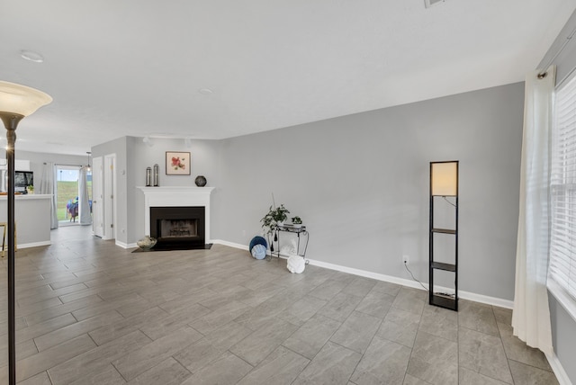 view of unfurnished living room