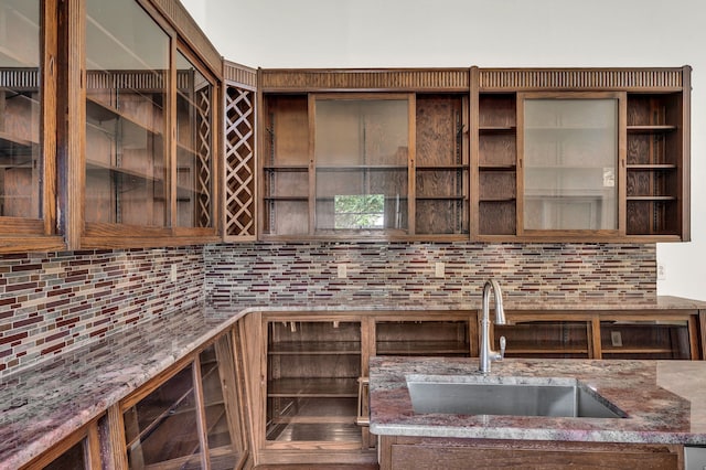 wine room featuring sink