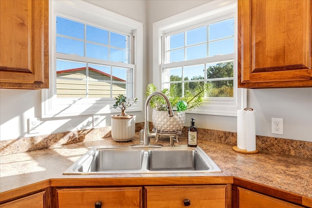 kitchen featuring sink