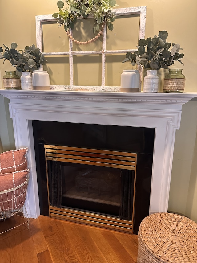 interior details with hardwood / wood-style floors