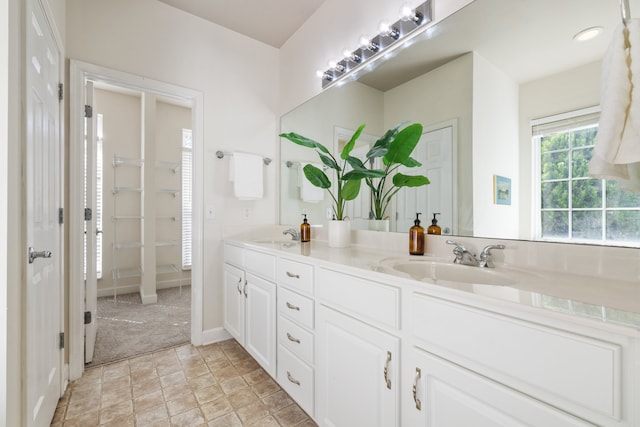 bathroom featuring vanity