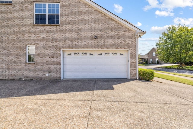 view of home's exterior featuring a garage