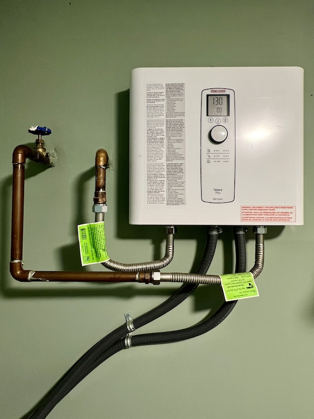 utilities featuring water heater