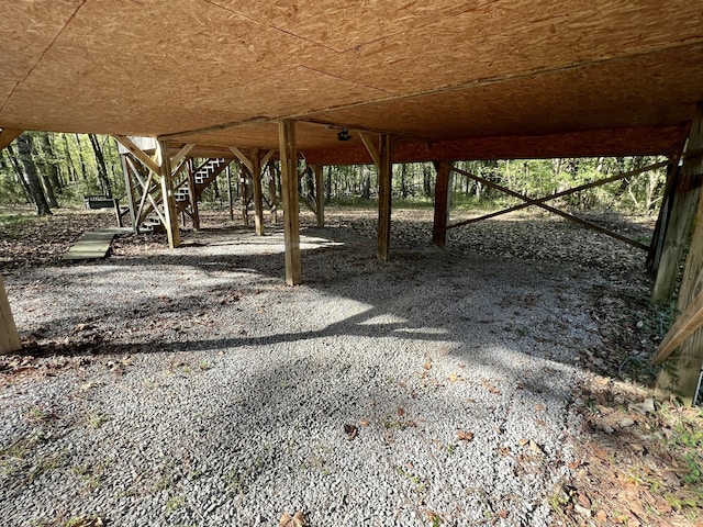 1518 Matlock Dr, Chapmansboro, TN 37035 - view of patio / terrace with stairs and a carport