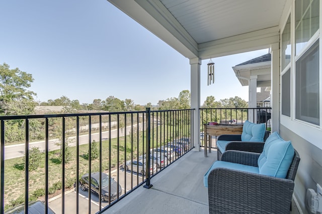 view of balcony