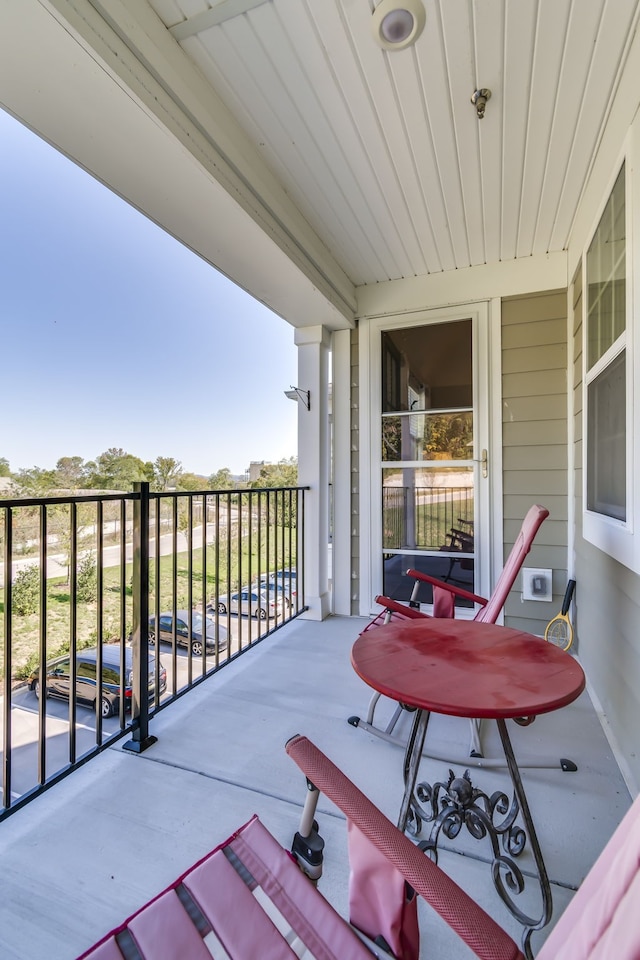 view of balcony