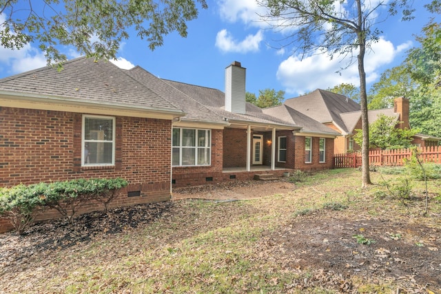 view of rear view of property