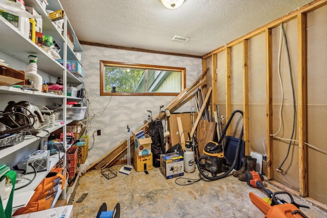 storage area featuring visible vents