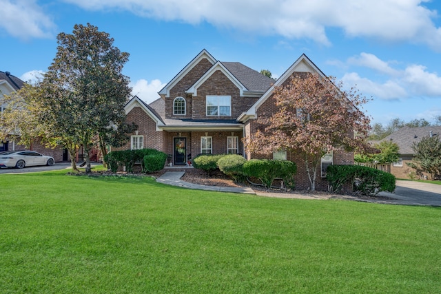 view of front of house with a front yard