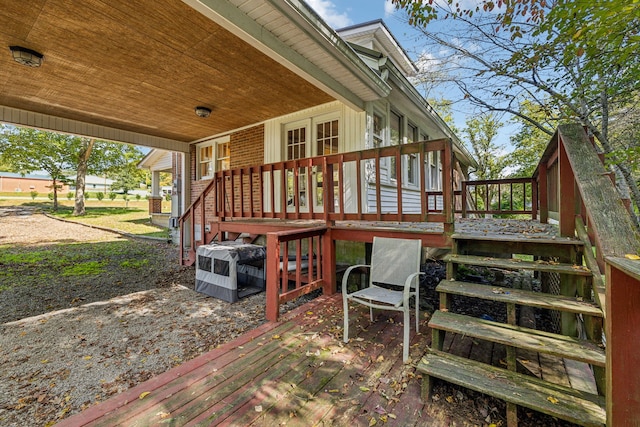 view of wooden terrace