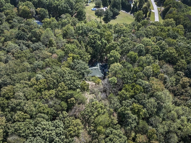 455 Bluff View Dr, Spencer, TN 38585 - aerial view of property and surrounding area featuring a heavily wooded area