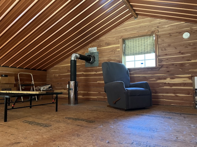 view of attic