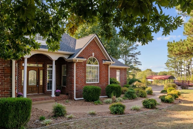 view of front of home featuring a porch