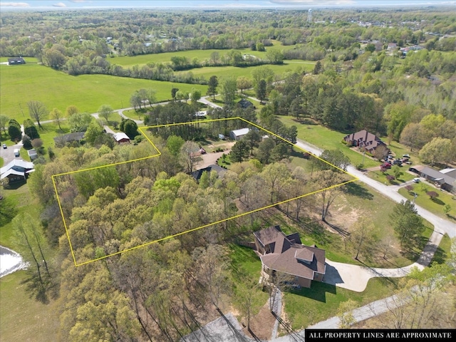 birds eye view of property